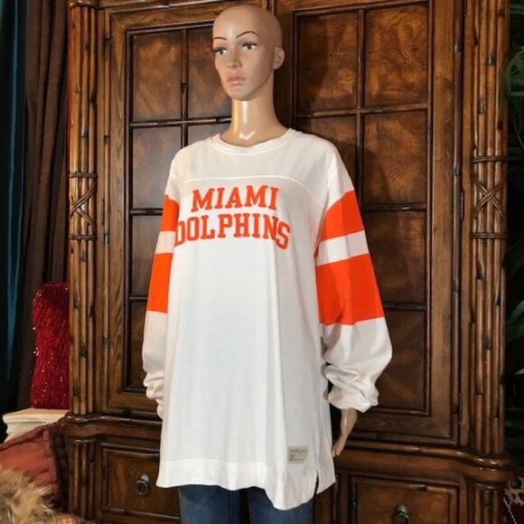 NFL Gridiron Classic x Reebok Miami Dolphins 100 % Cotton Shirt - Picture 2 of 13